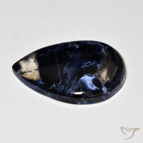 Pietersita Multicolor natural de 8.44 ct, En forma de pera, Transparente