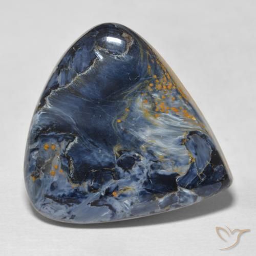 Pietersita Multicolor natural de 25.09 ct, En forma de pera, Opaco