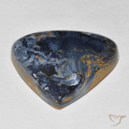 Pietersita Multicolor natural de 25.09 ct, En forma de pera, Opaco
