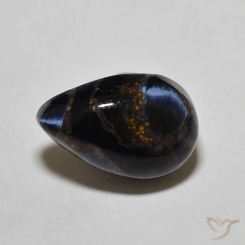 4.26ct Natural Multicolor Pietersita, En forma de pera, Opaco