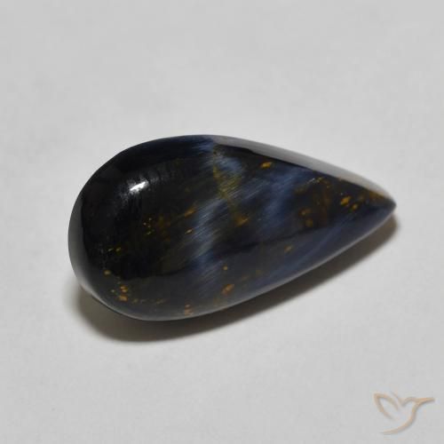 3.86ct Natural Multicolor Pietersita, En forma de pera, Opaco