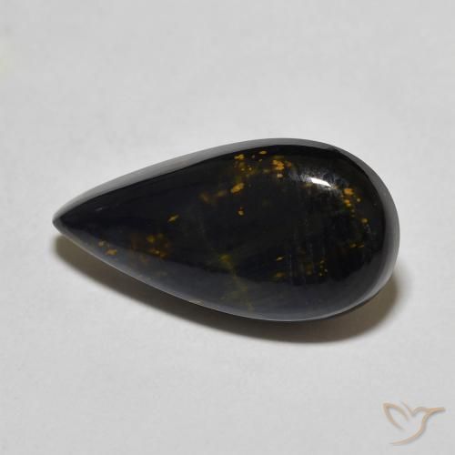 Pietersita Multicolor natural de 3.86 ct, En forma de pera, Opaco