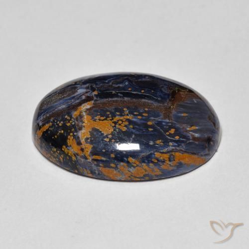 Pietersita Multicolor natural de 9.26 ct, Ovalada, Opaco