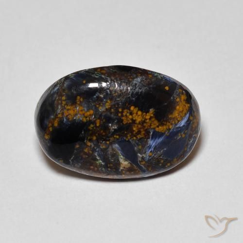 4.14ct Natural Multicolor Pietersita, Ovalada, Opaco