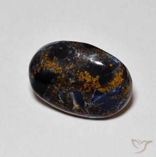 Pietersita Multicolor natural de 4.14 ct, Ovalada, Opaco