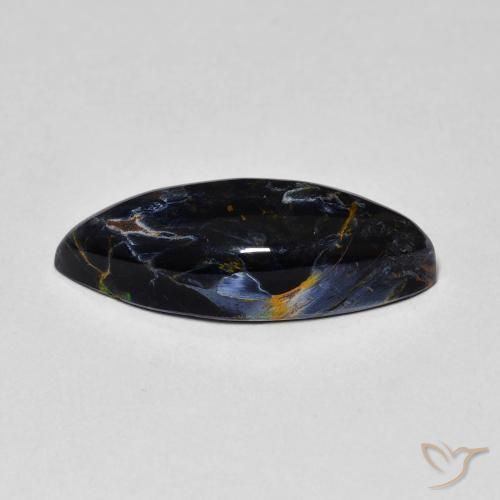 Pietersita Multicolor natural de 5.23 ct, Marquesa, Opaco