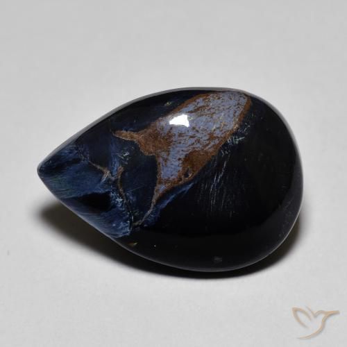 7.73ct Natural Multicolor Pietersita, En forma de pera, Opaco