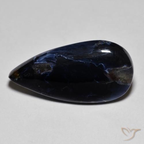 8.60ct Natural Multicolor Pietersita, En forma de pera, Opaco