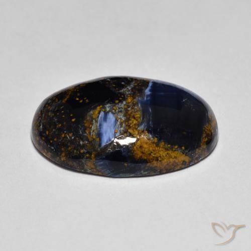 Pietersita Multicolor natural de 8.24 ct, Ovalada, Opaco