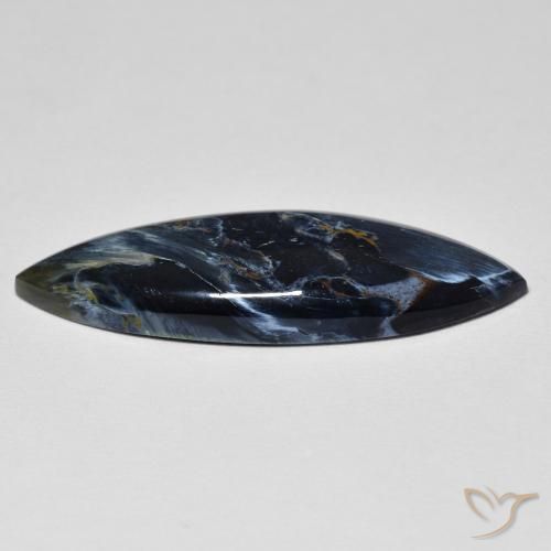 Pietersita Multicolor natural de 6.87 ct, Marquesa, Opaco