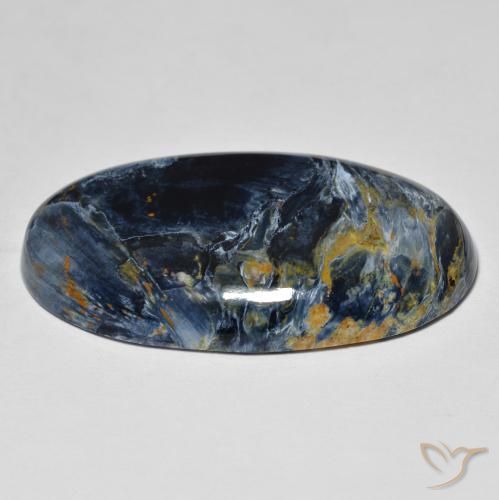 Pietersita Multicolor natural de 21.80 ct, Ovalada, Opaco