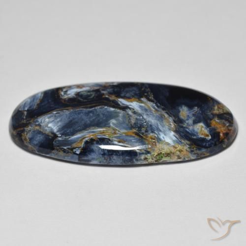 Pietersita Multicolor natural de 15.13 ct, Ovalada, Opaco