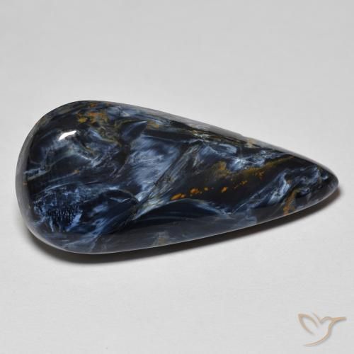 Pietersita Multicolor natural de 13.82 ct, En forma de pera, Opaco