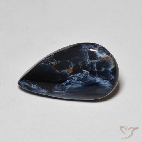 2.66ct Natural Multicolor Pietersita, En forma de pera, Opaco