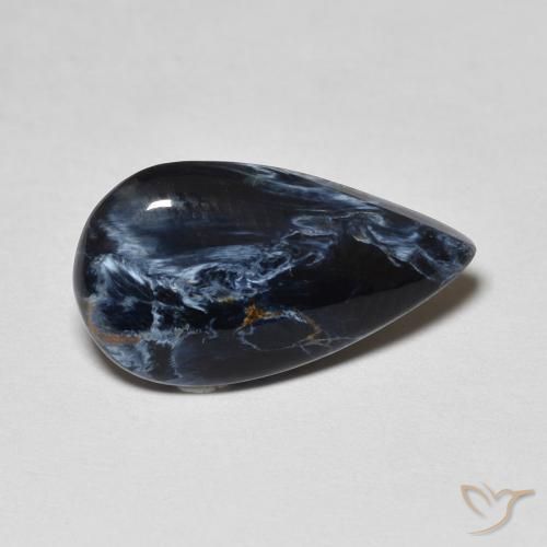 Pietersita Multicolor natural de 2.66 ct, En forma de pera, Opaco
