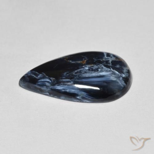 Pietersita Multicolor natural de 2.66 ct, En forma de pera, Opaco