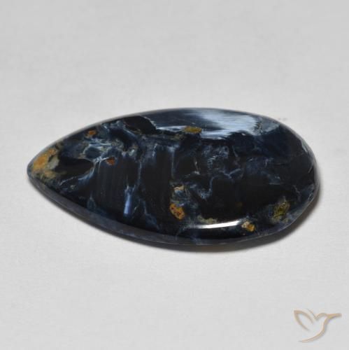 Pietersita Multicolor natural de 8.10 ct, En forma de pera, Opaco
