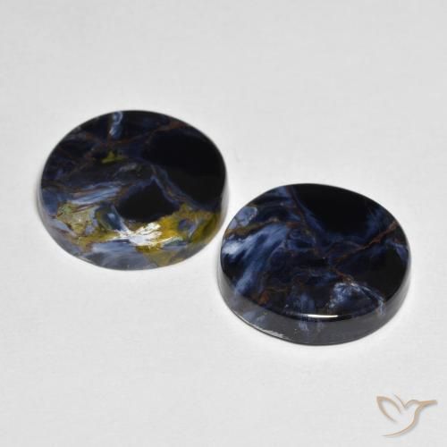 Gemas de Pietersita Multicolor natural de 11.53 ct, Redondo, Opaco