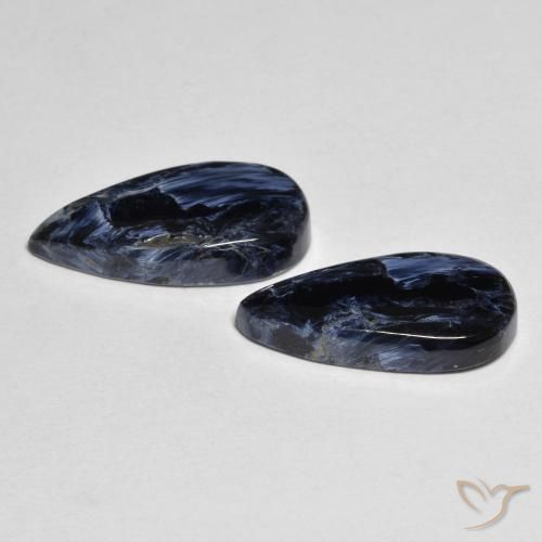Gemas de Pietersita Multicolor natural de 7.17 ct, En forma de pera, Opaco