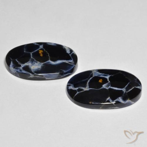 Gemas de Pietersita Multicolor natural de 12.58 ct, Ovalada, Opaco
