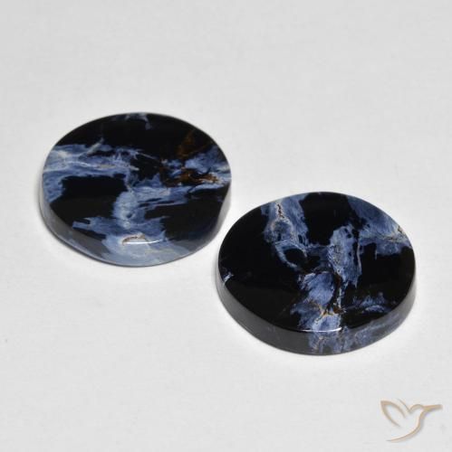 Gemas de Pietersita Multicolor natural de 9.87 ct, Redondo, Opaco