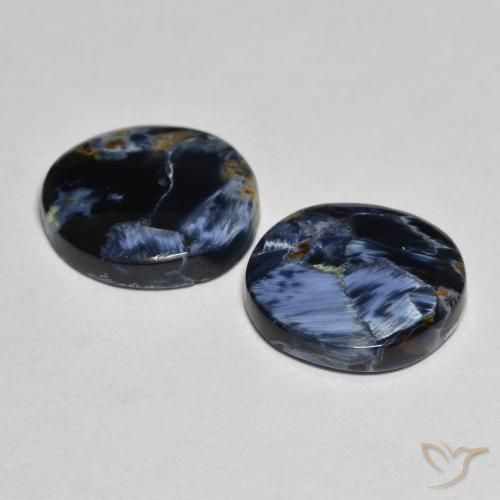 Gemas de Pietersita Multicolor natural de 7.02 ct, Redondo, Opaco