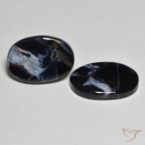 Gemas de Pietersita Multicolor natural de 10.22 ct, Ovalada, Opaco