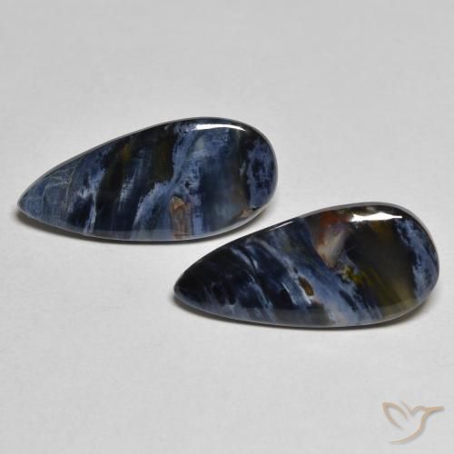 4.74ctw Natural Multicolor Pietersita, En forma de pera, Opaco