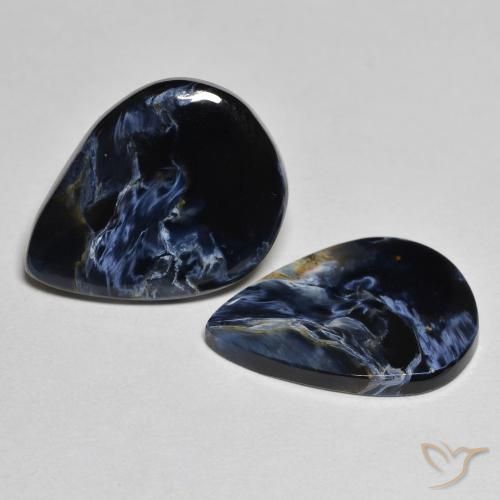 Gemas de Pietersita Multicolor natural de 10.28 ct, En forma de pera, Opaco