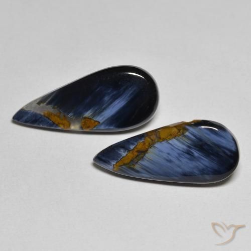 4.86ctw Natural Multicolor Pietersita, En forma de pera, Opaco