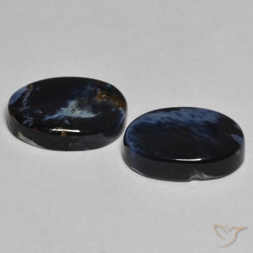 Gemas de Pietersita Multicolor natural de 4.94 ct, Ovalada, Opaco