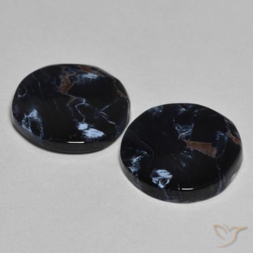 Gemas de Pietersita Multicolor natural de 5.05 ct, Redondo, Opaco