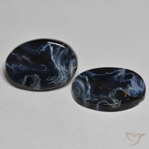 Gemas de Pietersita Multicolor natural de 9.78 ct, Ovalada, Opaco