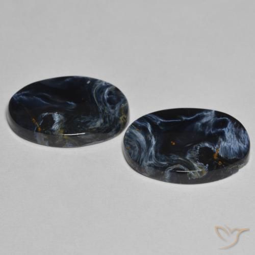 Gemas de Pietersita Multicolor natural de 9.78 ct, Ovalada, Opaco
