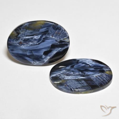 Gemas de Pietersita Multicolor natural de 16.26 ct, Ovalada, Opaco