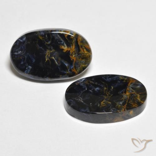Gemas de Pietersita Multicolor natural de 8.84 ct, Ovalada, Opaco