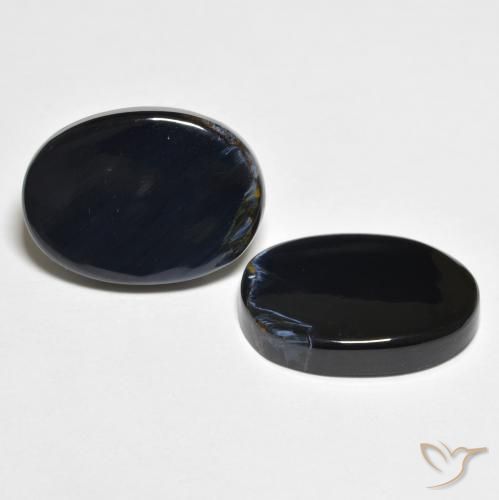 Gemas de Pietersita Multicolor natural de 10.29 ct, Ovalada, Opaco