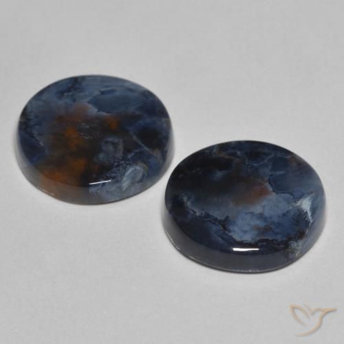Gemas de Pietersita Multicolor natural de 6.28 ct, Redondo, Opaco