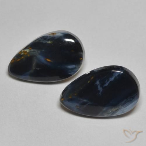 2.70ctw Natural Multicolor Pietersita, En forma de pera, Opaco