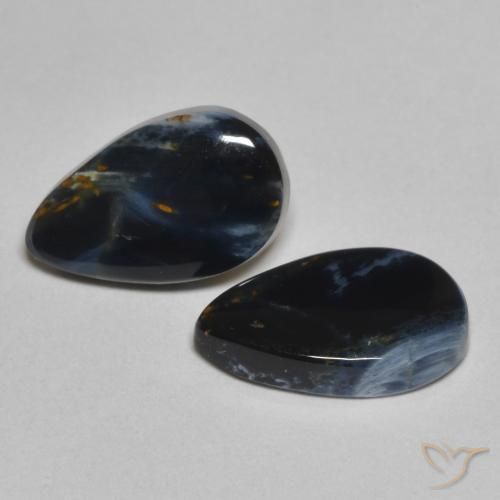 Gemas de Pietersita Multicolor natural de 2.70 ct, En forma de pera, Opaco