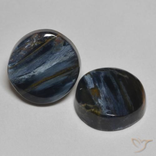 Gemas de Pietersita Multicolor natural de 5.49 ct, Redondo, Opaco