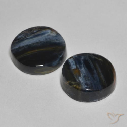 Gemas de Pietersita Multicolor natural de 5.49 ct, Redondo, Opaco