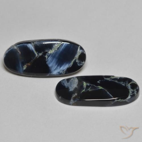 Gemas de Pietersita Multicolor natural de 5.03 ct, Ovalada, Opaco