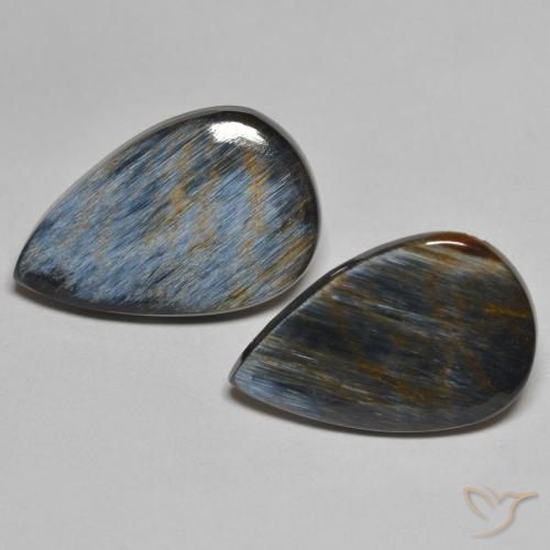 8.20ctw Natural Multicolor Pietersita, En forma de pera, Opaco