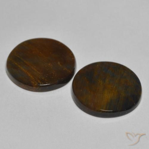 Gemas de Pietersita Multicolor natural de 4.27 ct, Redondo, Opaco