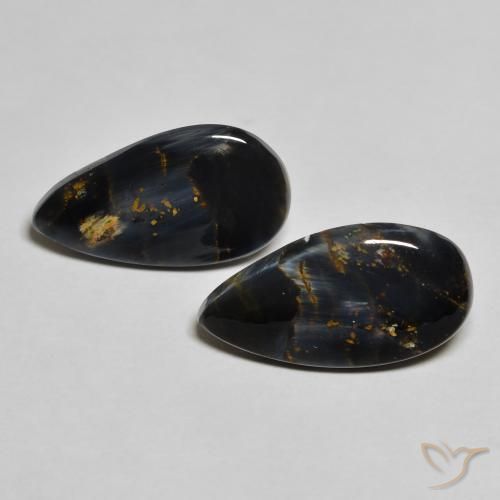 7.21ctw Natural Multicolor Pietersita, En forma de pera, Opaco
