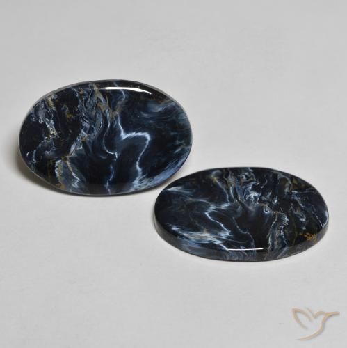 Gemas de Pietersita Multicolor natural de 12.11 ct, Ovalada, Opaco