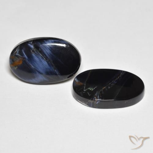 Gemas de Pietersita Multicolor natural de 10.88 ct, Ovalada, Opaco