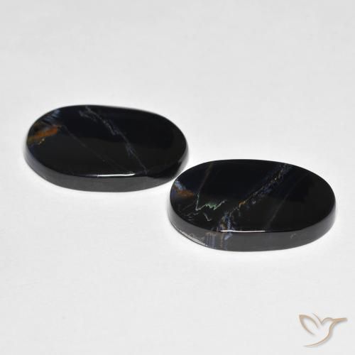 Gemas de Pietersita Multicolor natural de 10.88 ct, Ovalada, Opaco
