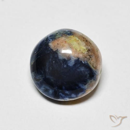 Pietersita Multicolor natural de 1.35 ct, Redondo, Opaco